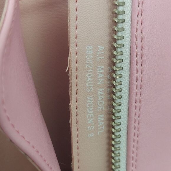 Demonia Ashes-57 Baby Pink Platform Vegan Leather Boots Sz 9 - Picture 11 of 15